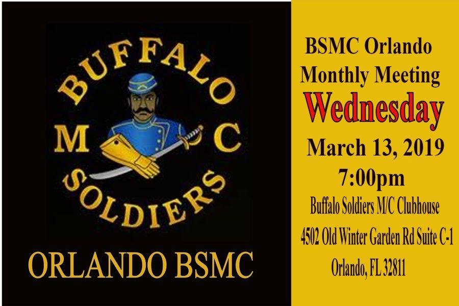BSMC Logo - Buffalo Soldiers Motorcycle Club's Happening This Month