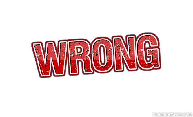 Wrong Logo - wrong Logo | Free Logo Design Tool from Flaming Text