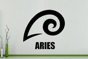 Aries Logo - Zodiac Aries Star Sign Symbol Horoscope Logo Wall Art Decal Sticker