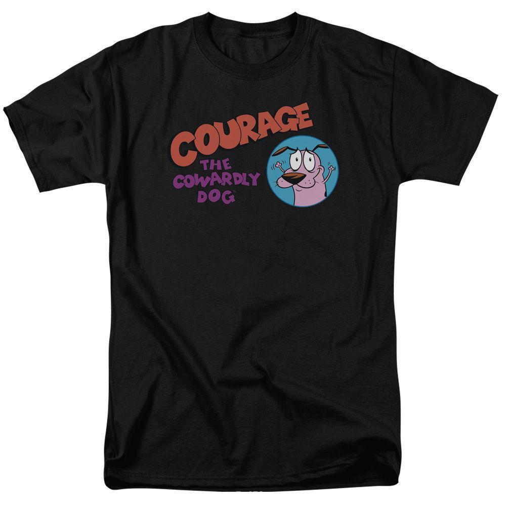 Courage Logo - Courage The Cowardly Dog COURAGE LOGO Adult T Shirt All Sizes Tee