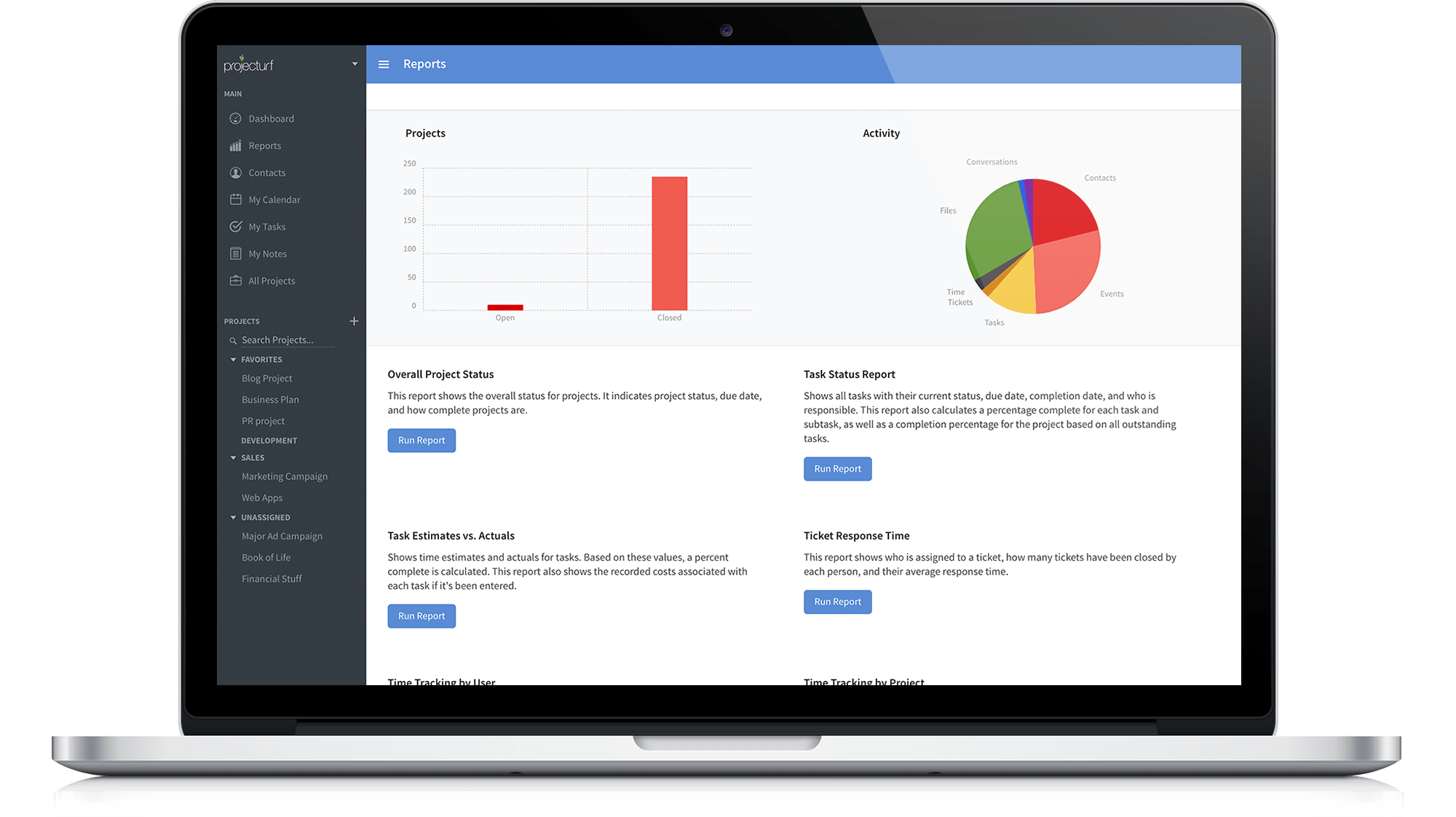 Projecturf Logo - Manage projects, tasks, people, and time