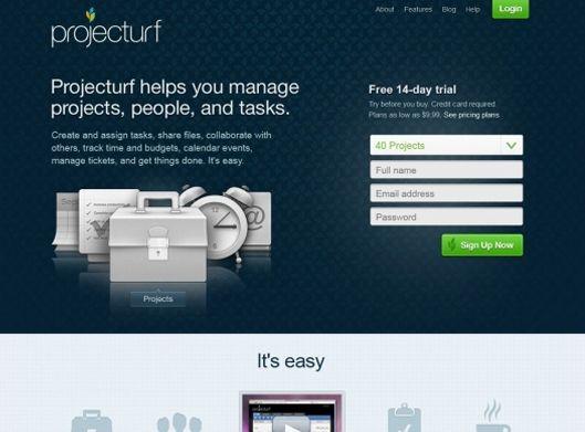 Projecturf Logo - Projecturf - Logiciel / Software » Web Design Inspiration » CSS ...