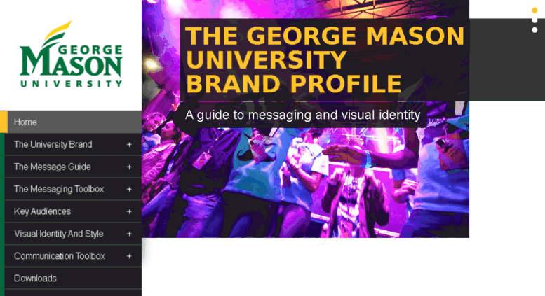 GMU Logo - Access logo.gmu.edu. A guide to messaging and visual identity