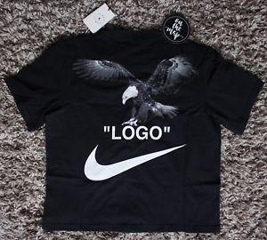 Black and White Nike Football Logo - Nike Off White Logo Football Mon Amour T-Shirt Tee Black Small Large ...