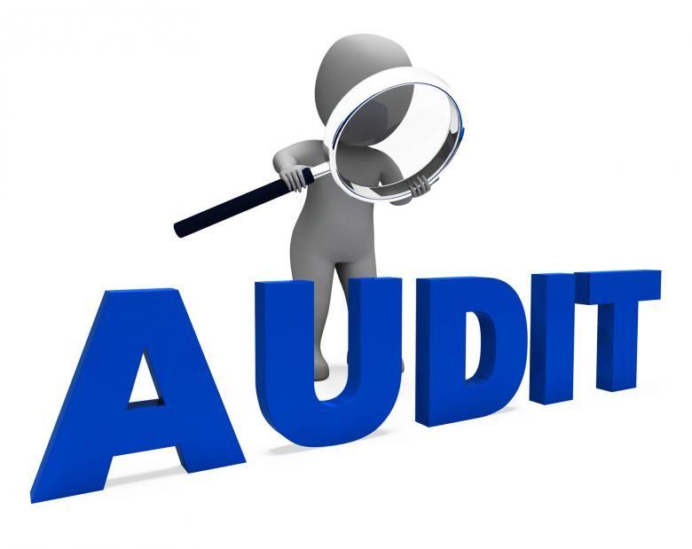 Auditor Logo - Audit Character Means Validation Auditor Or Scrutiny Stock