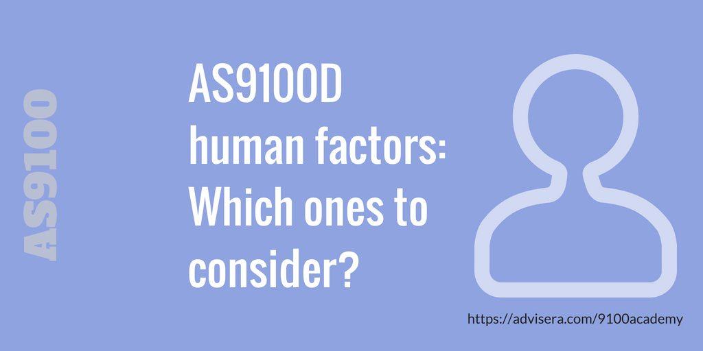As9100d Logo - AS9100D human factors – Which ones to consider?