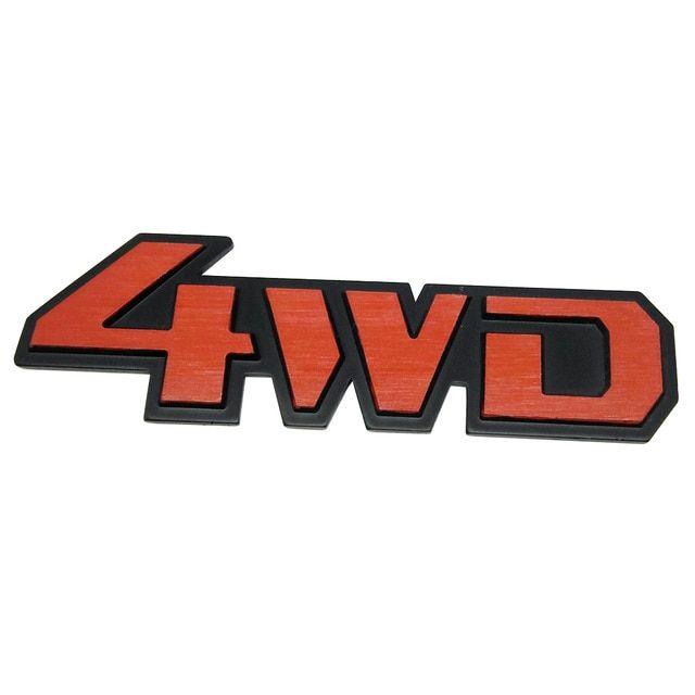 4WD Logo - Automobile Decor Aluminum Emblem 4WD Logo Car Sticker For Honda ...