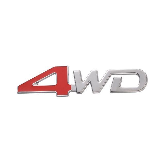 4WD Logo - Car Metal Silver 4wd Logo 3d Decal Badge Emblem Sticker Auto Number ...