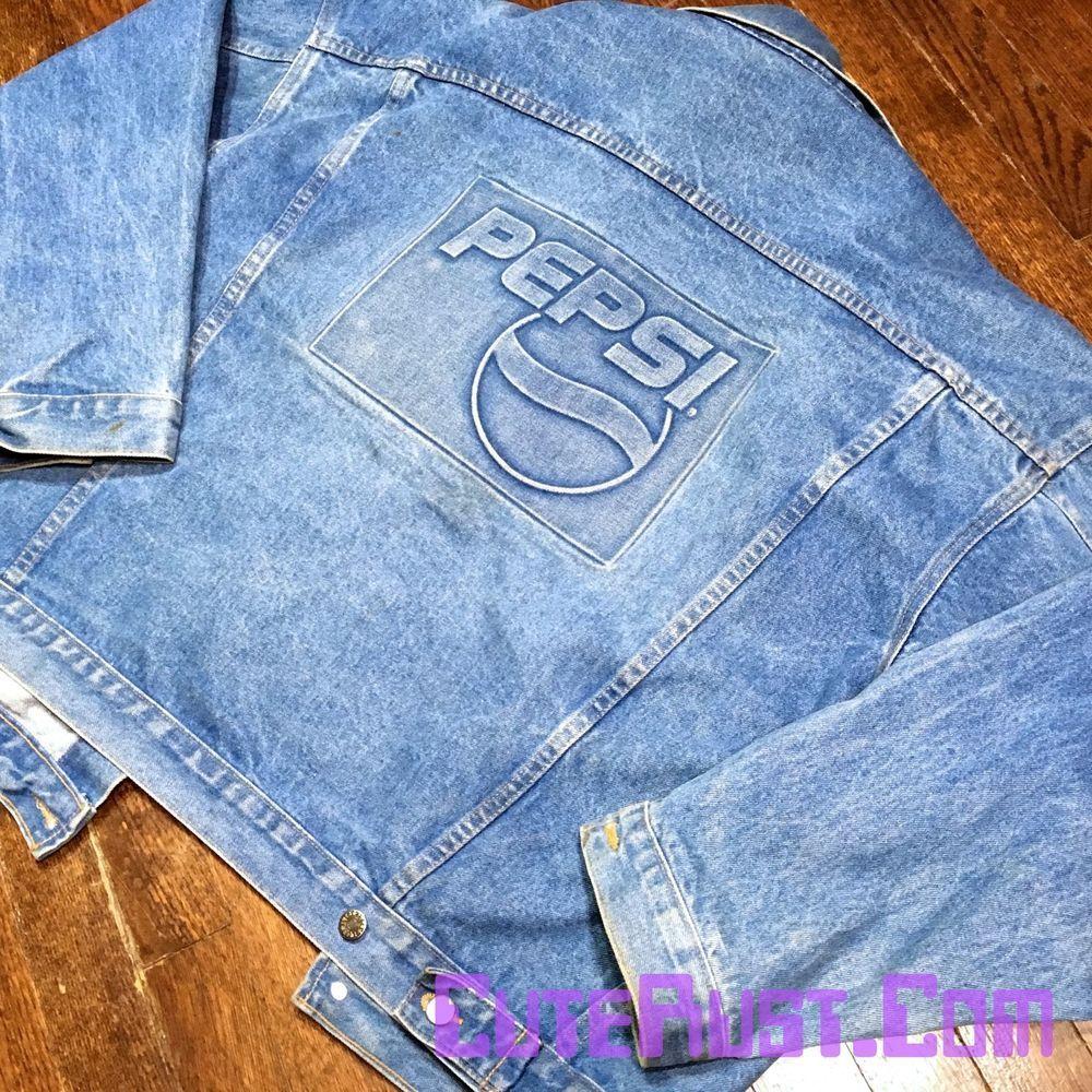 PepsiAmericas Logo - ❤ VTG Denim Jean Jacket PEPSI AMERICAS Rare PROMO Embossed LOGO ...