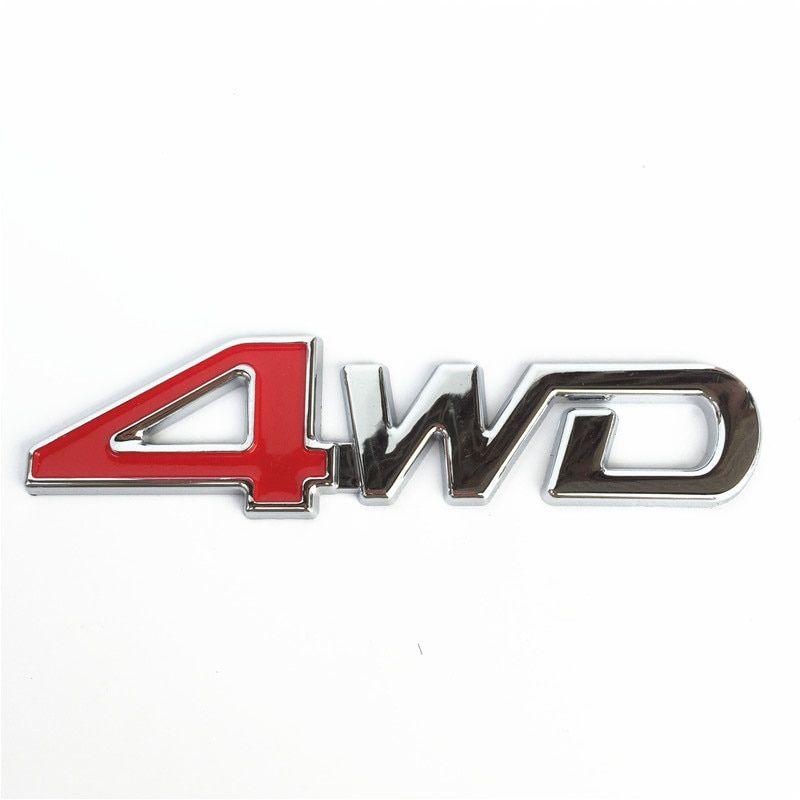 4WD Logo - CARLOB Car Styling 3D Chrome Metal Sticker 4WD Emblem 4X4 Badge ...