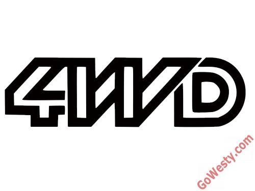 4WD Logo - 4WD Decal [Syncro] | GoWesty