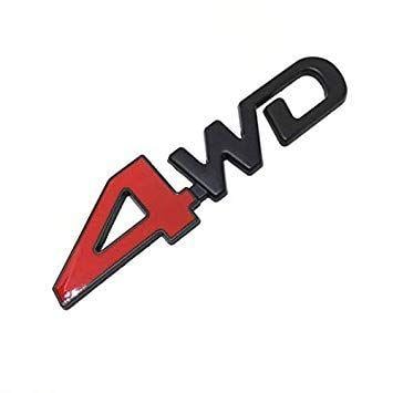 4WD Logo - PR 3D Four Wheel Drive Logo 4WD Badge 4wd Logo 4wd Sticker (Metal ...