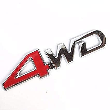 4WD Logo - PR 3D Four Wheel Drive Logo 4WD Badge 4wd Logo 4wd Sticker (Metal ...