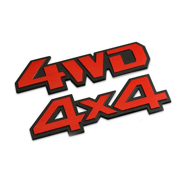 4WD Logo - 4WD,SPORT, TURBO,4*4 3D stereo metal car sticker SUV 4WD personality ...