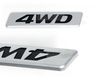4WD Logo - OEM Genuine Chrome 4WD Logo Rear Badge Emblem for Hyundai 2016-17 ...
