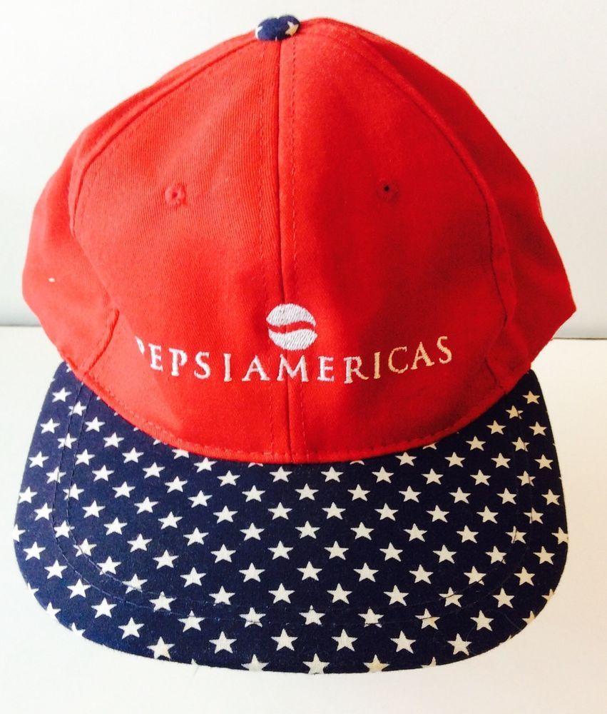 PepsiAmericas Logo - PEPSI AMERICAS Snap Back Baseball Cap Hat Patriotic VTG Stars | Ebay ...