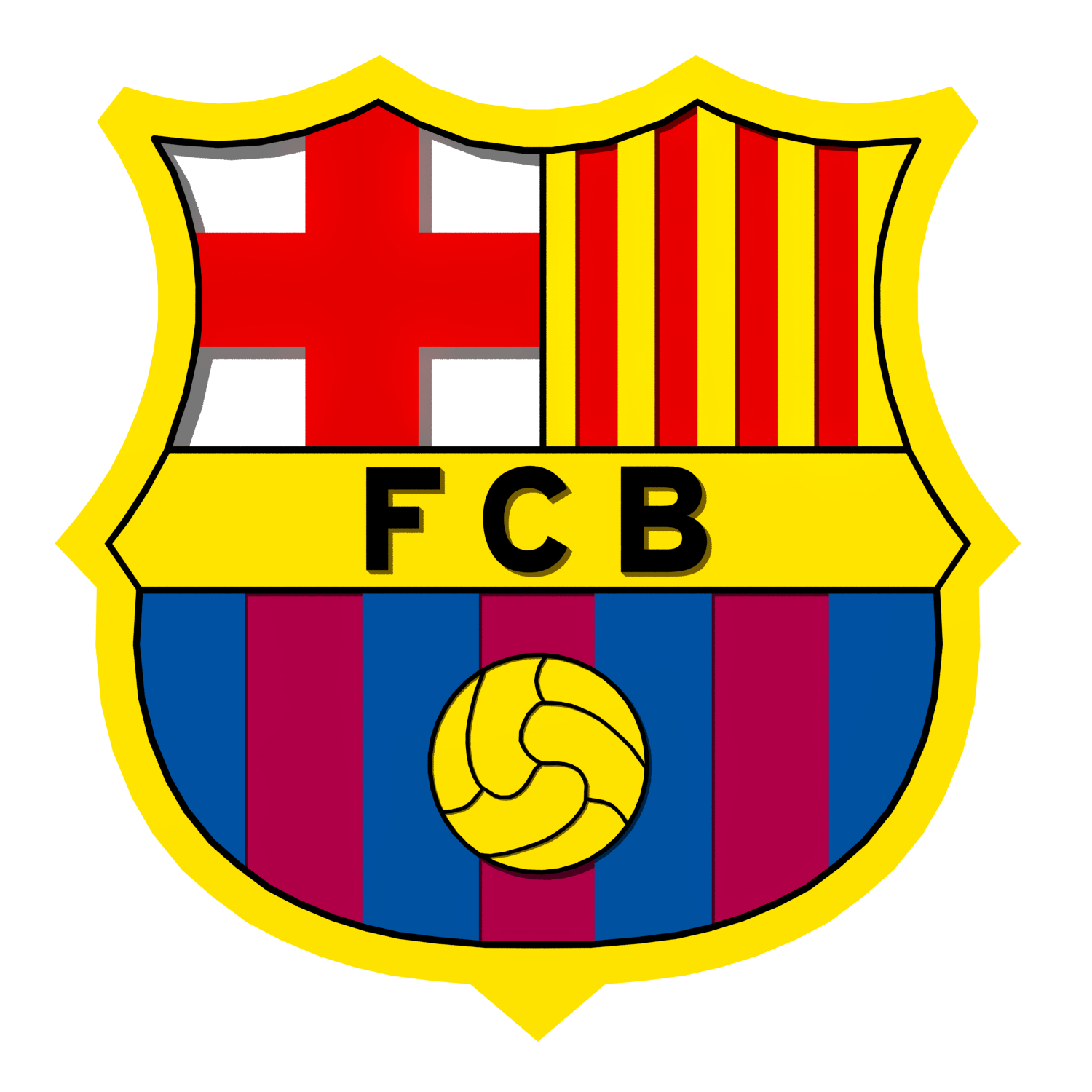 Barcilona Logo - FC Barcelona Logo 3D Model in Sports Equipment 3DExport