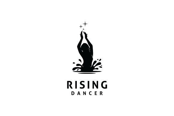 Dancer Logo - Rising Erotic woman dancer logo Logo Templates Creative Market