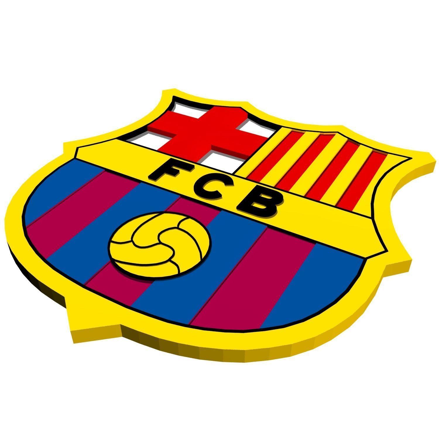 Barcilona Logo - 3D asset FC Barcelona Logo