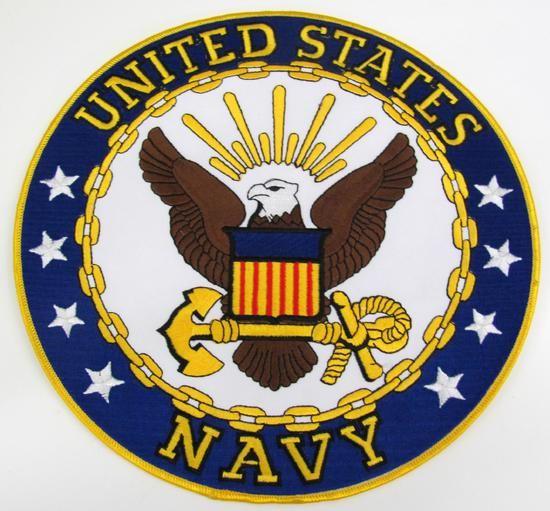 USN Logo - Navy USN Logo 10 Embroidered Round Patch