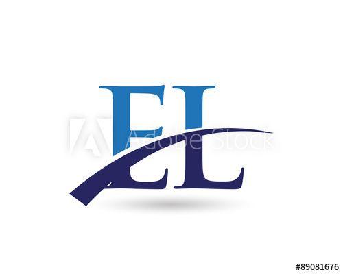 El Logo - EL Logo Letter Swoosh this stock vector and explore similar