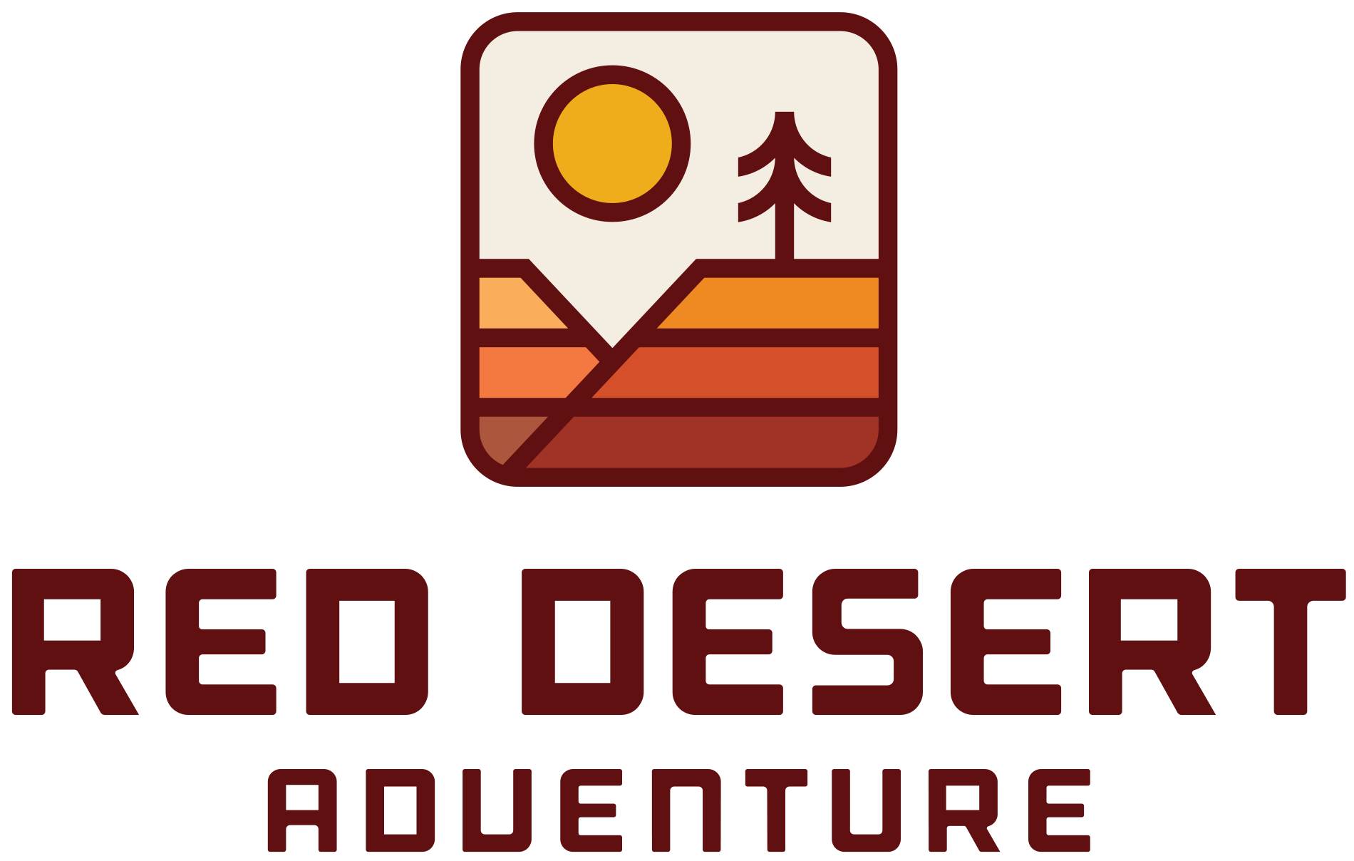 Deseret Logo - Red Desert Adventure. Zion National Park. Slot Canyoneering Tours
