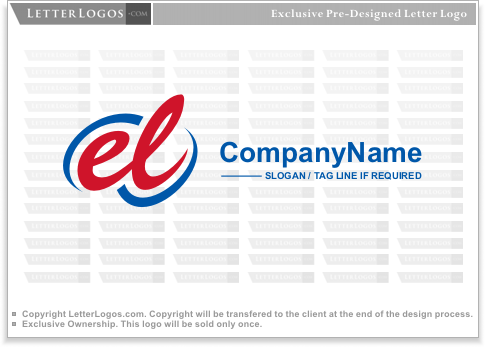 El Logo - LetterLogos.com - Letter EL Logo ( e-logo-20 )