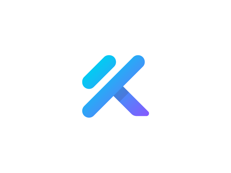 Dumbell Logo - K + Dumbbell for Ai Fitness Mobile App by Ionuţ Comănici