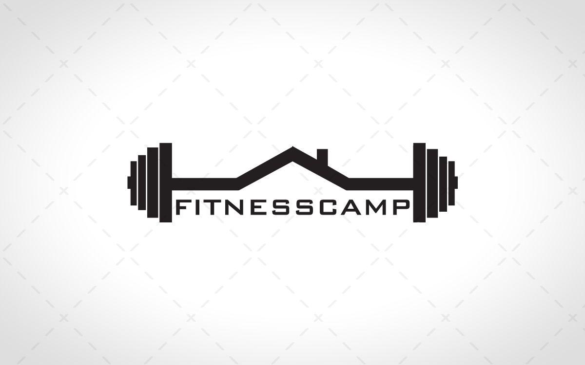 Dumbell Logo - Dumbbell logo. Boot Camp!. Logos, Logo design, Fitness logo