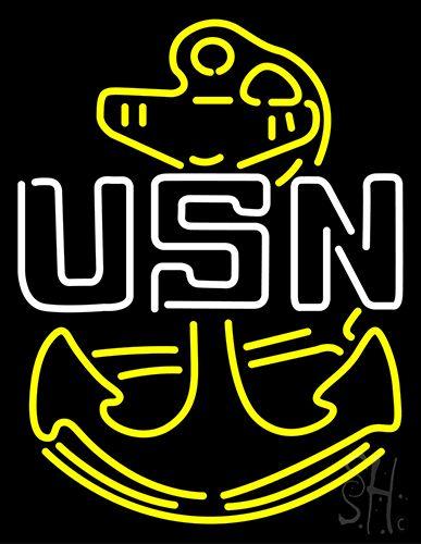 USN Logo - Usn Logo Neon Sign | Business Neon Signs | Neon Light