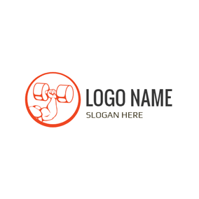 Dumbell Logo - Free Gym Logo Designs. DesignEvo Logo Maker