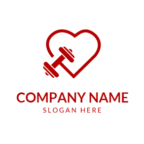 Dumbell Logo - Free Gym Logo Designs. DesignEvo Logo Maker