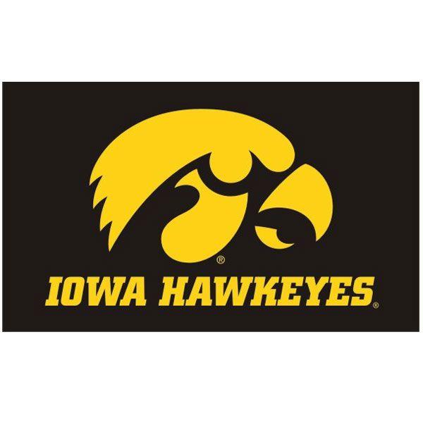 Tigerhawk Logo - Iowa Hawkeyes 3' x 5' Tigerhawk Flag