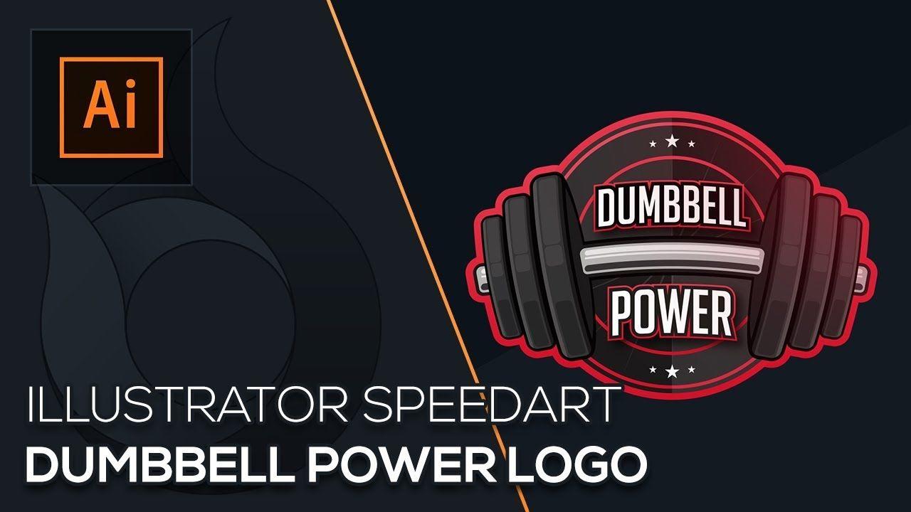 Dumbell Logo - Dumbbell Power Logo. Illustrator Speedart. German. Wildfire