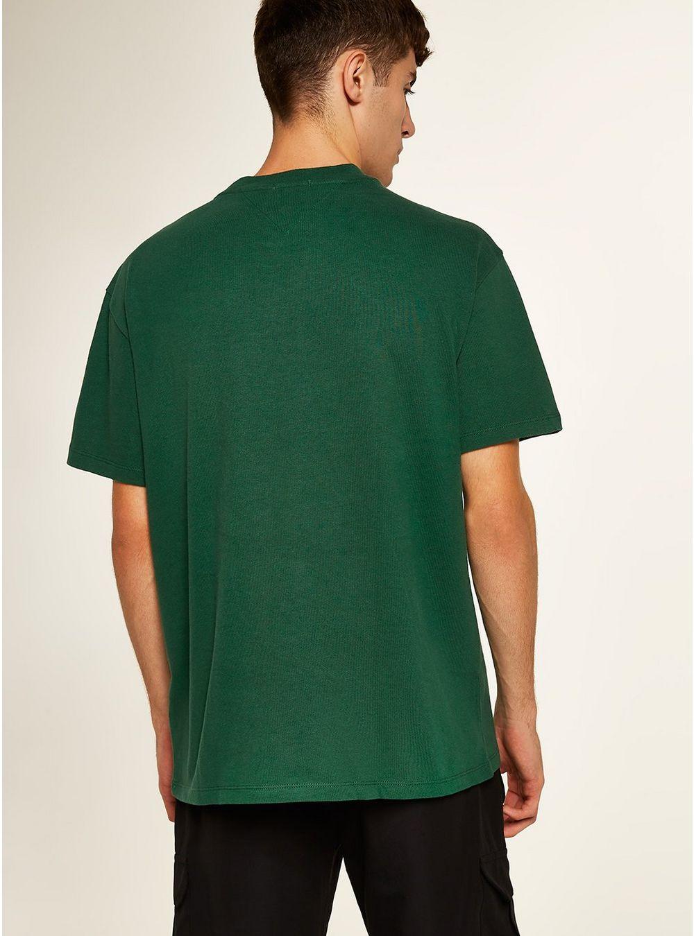Topman Logo - TOMMY JEANS Green Logo Pocket T-Shirt - Men's T-Shirts & Vests ...