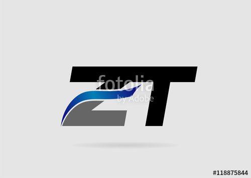 ZT Logo - Letter ZT Logo Stock Image And Royalty Free Vector Files