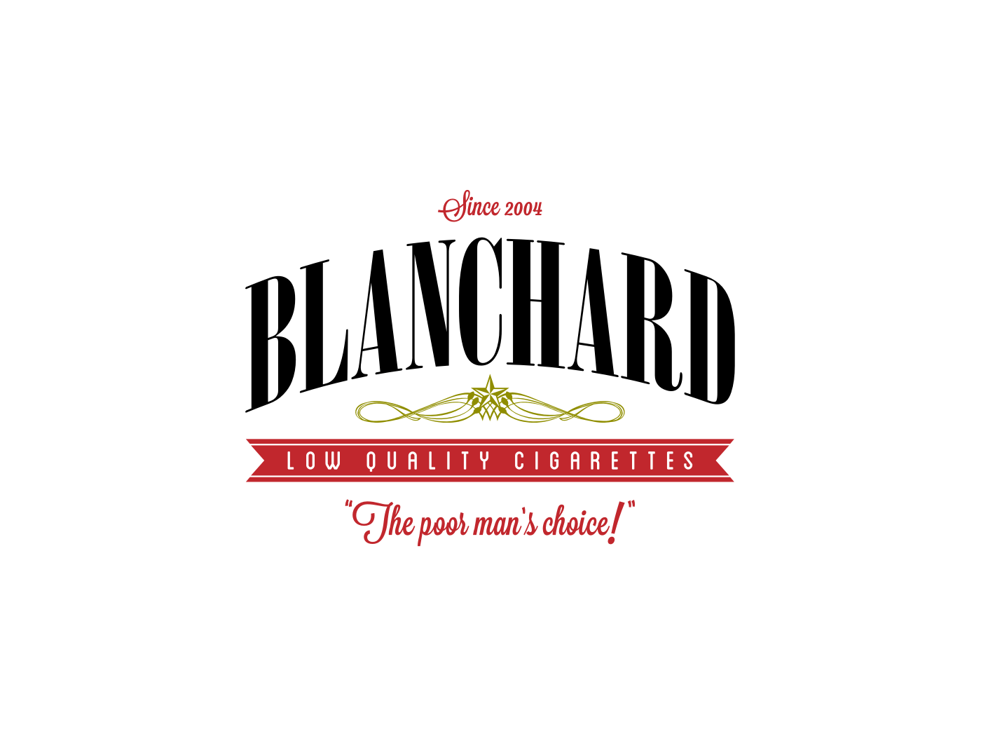 Cigarettes Logo - Blanchard Cigarettes Logo