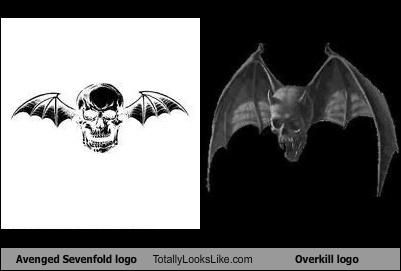 Overkill Logo - Has anyone ever noticed Avenged Sevenfold ripped off Overkill's logo ...
