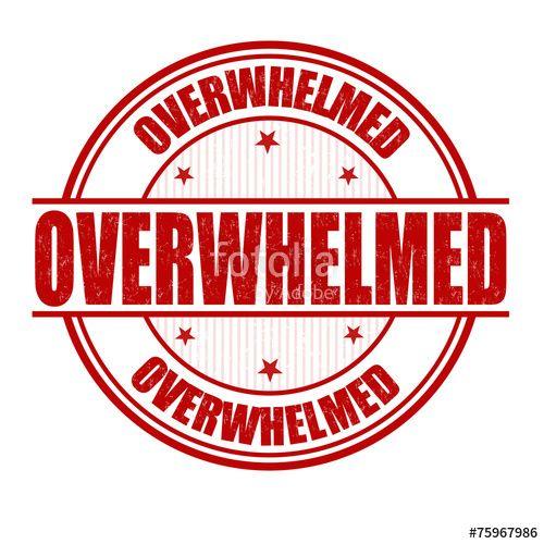 Overwhelmed Logo - Overwhelmed stamp