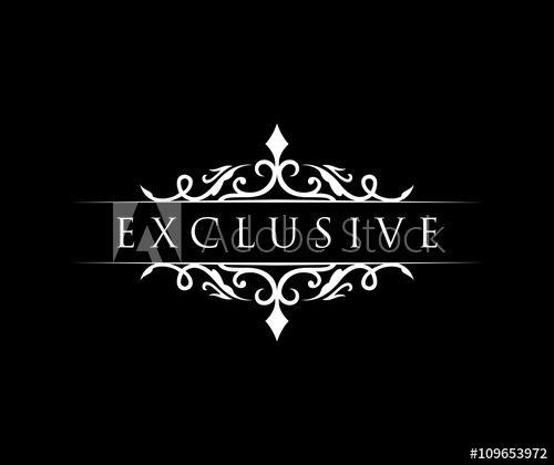 Exclusive Logo - Exclusive logo this stock vector and explore similar vectors