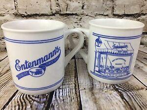Entenmann's Logo - Vintage Entenmann's Bakery Coffee Cup Mug Blue Logo Storefront New