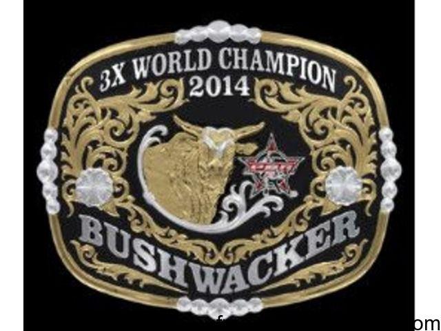 Bushwaker Logo - Collector's Edition Bushwacker 3X World Champion Buckle - Art ...