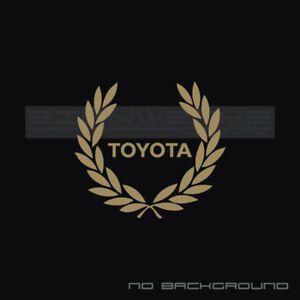 Ft1 Logo - Toyota Racing Wreath Decal Sticker logo supra FR-S trd vvti Lexus FT ...