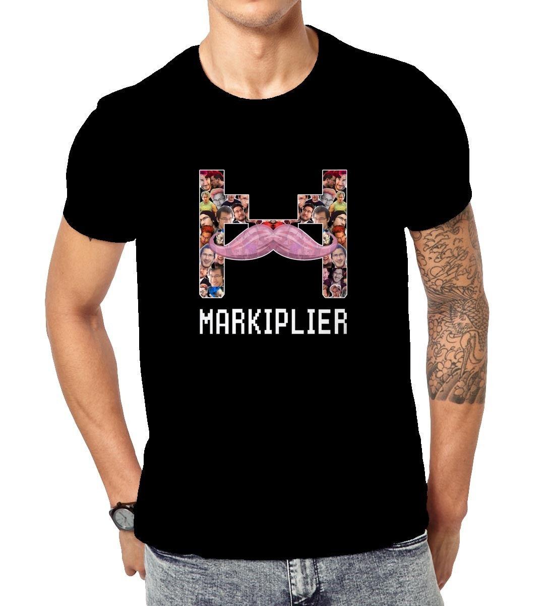 Markiplier Logo - Markiplier Logo Collage T Shirt For Men / Women Coolest T Shirts T