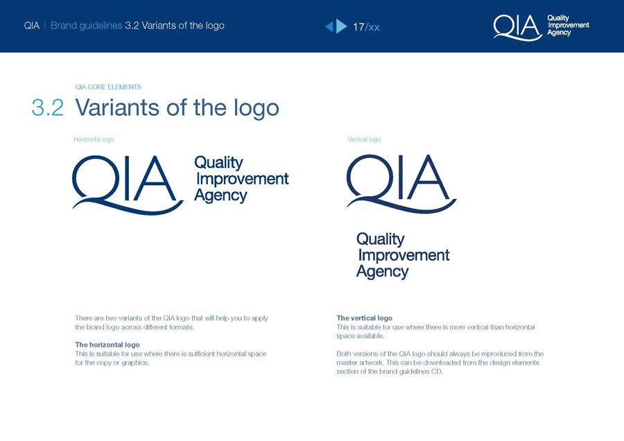 Qia Logo - QIA Brand guideline page examples