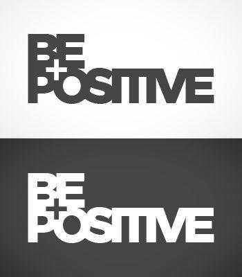 Positive Logo - be positive logo. Logo for an upcoming project of a client