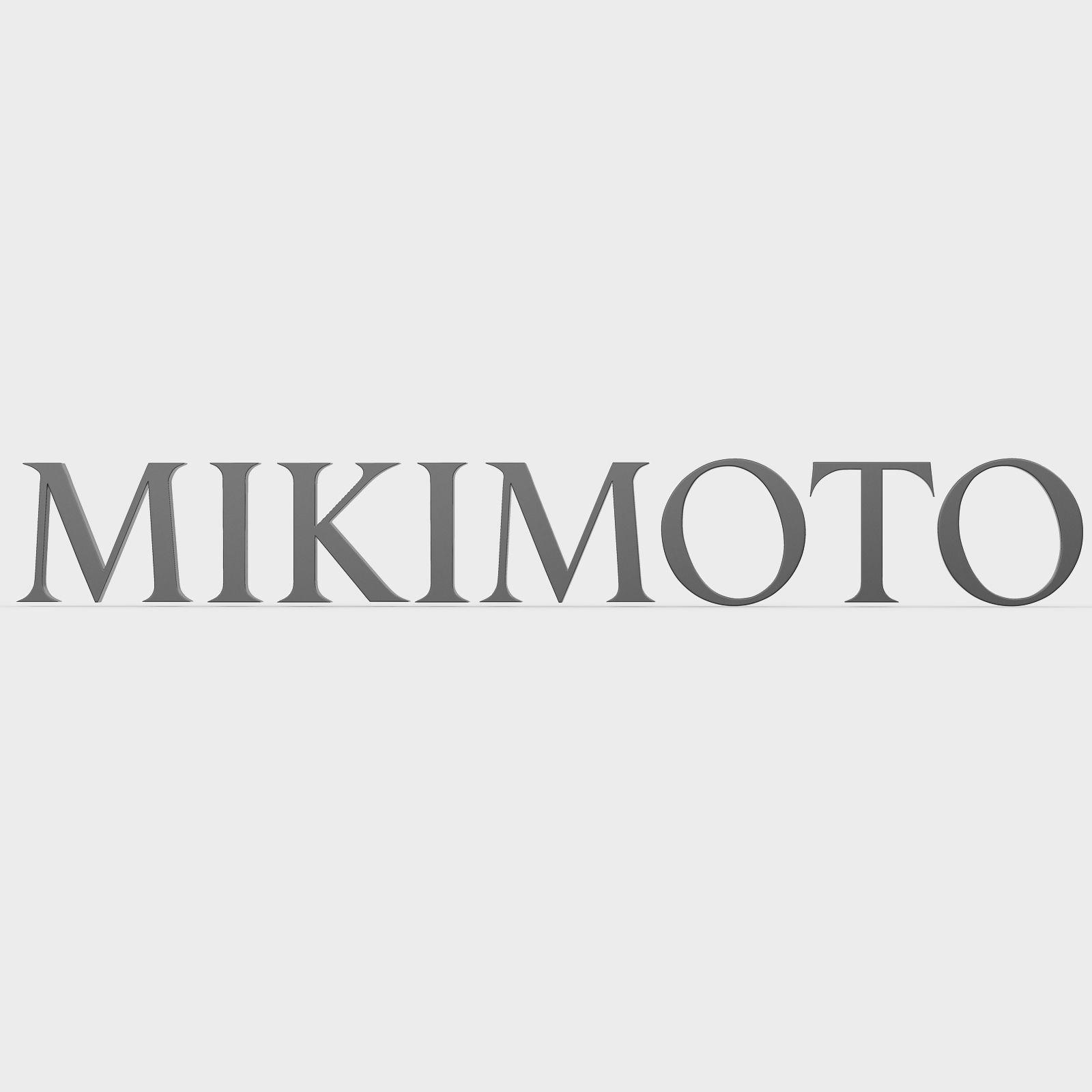 Mikimoto Logo - mikimoto logo 3D | CGTrader