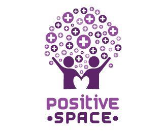Positive Logo - Positive Space Designed by HoneyDesign | BrandCrowd