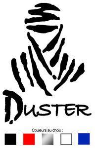 Duster Logo - DUSTER DAKAR PARIS RALLYE LOGO DACIA HUMOUR AUTOCOLLANT STICKER