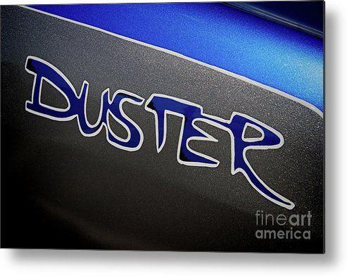 Duster Logo - 1973 Plymouth Duster Logo Metal Print by Nick Gray